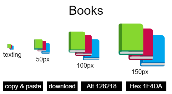 Books emoji