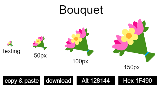 Bouquet emoji