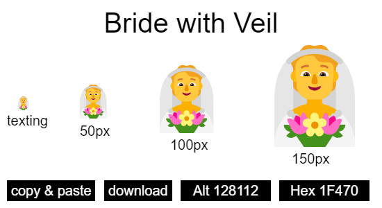Bride with Veil emoji