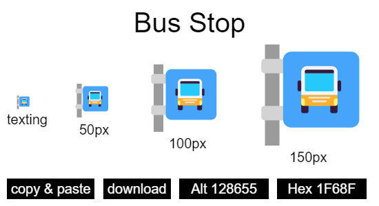 Bus Stop emoji