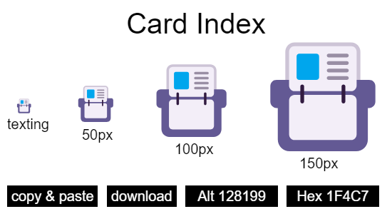 Card Index emoji