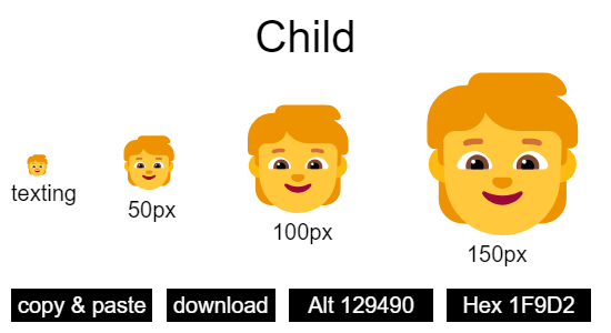 Child emoji