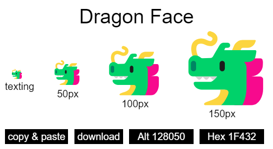 Dragon Face emoji