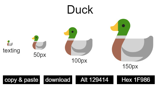 Duck emoji