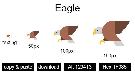 Eagle emoji