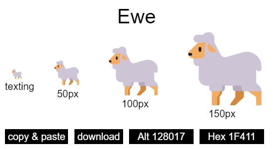 Ewe emoji