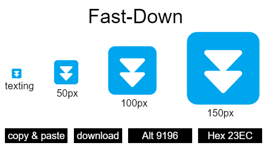 Fast-Down emoji
