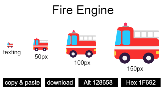 Fire Engine emoji