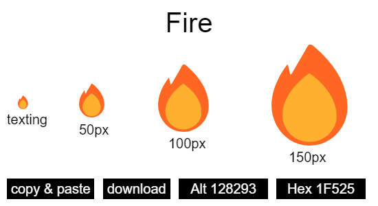 Fire emoji