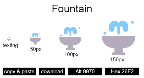 Fountain emoji