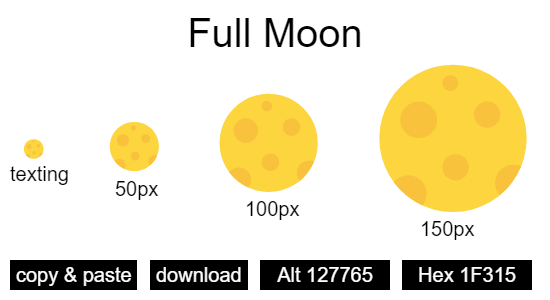 Full Moon emoji