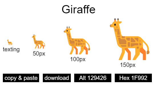 Giraffe emoji