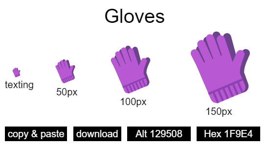 Gloves emoji