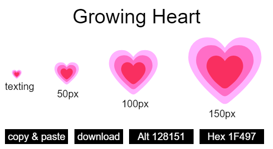 Growing Heart emoji