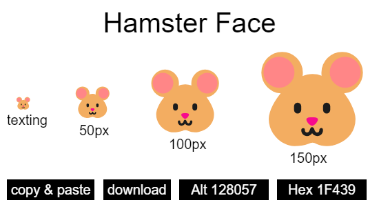 Hamster Face emoji