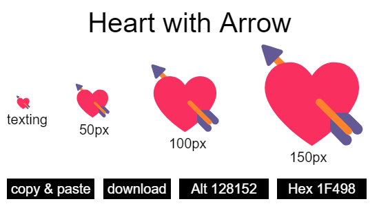 Heart with Arrow emoji