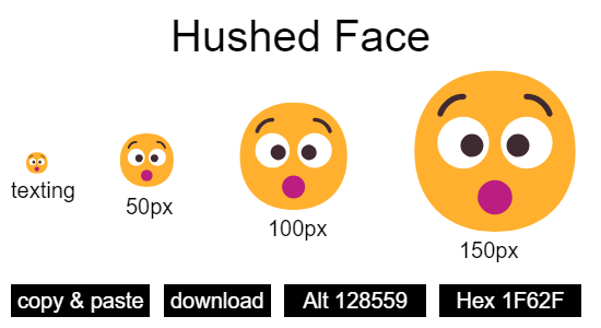 Hushed Face emoji