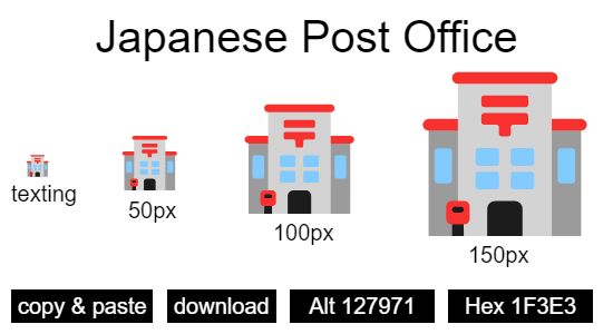 Japanese Post Office emoji