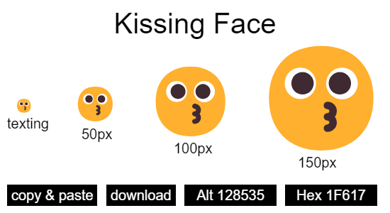 Kissing Face emoji