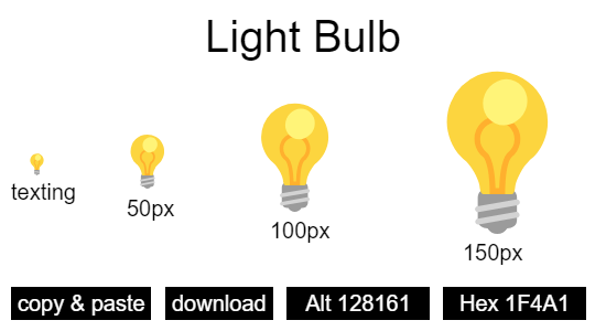 Light Bulb emoji