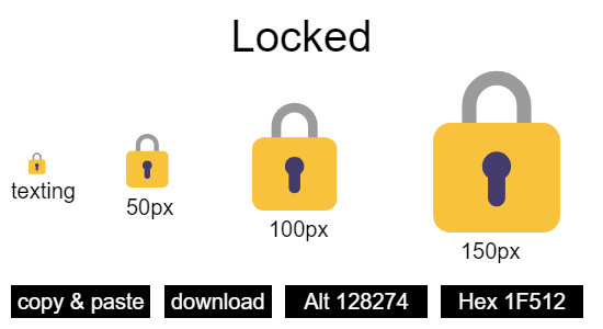 Locked emoji