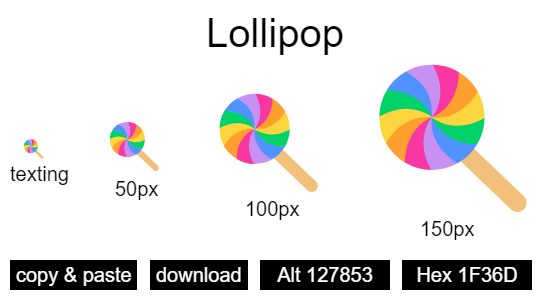 Lollipop emoji