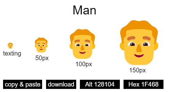 Man emoji