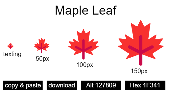 Maple Leaf emoji