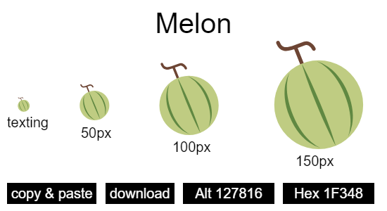 Melon emoji