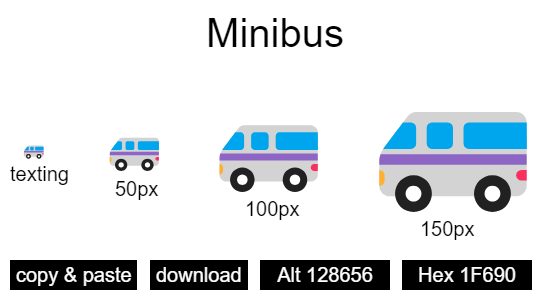 Minibus emoji