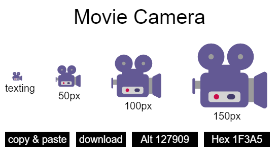 Movie Camera emoji