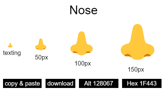 Nose emoji