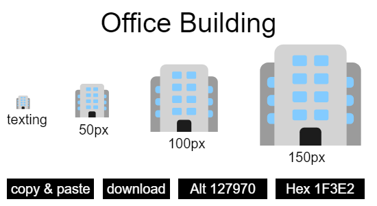 Office Building emoji