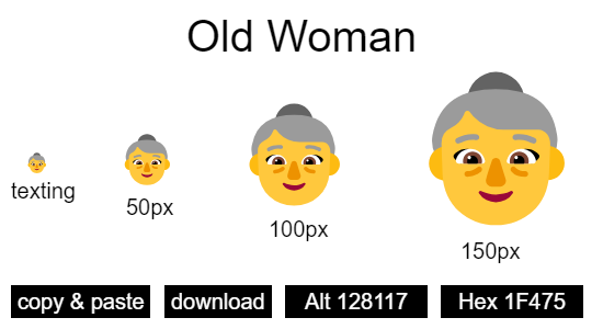 Old Woman emoji