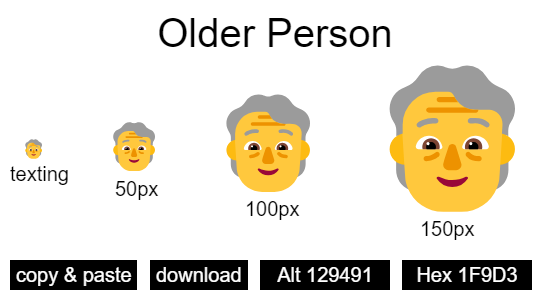 Older Person emoji