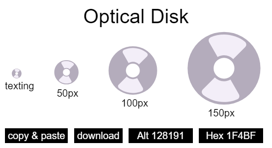 Optical Disk emoji