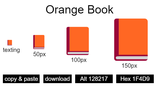 Orange Book emoji