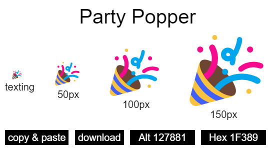 Party Popper emoji