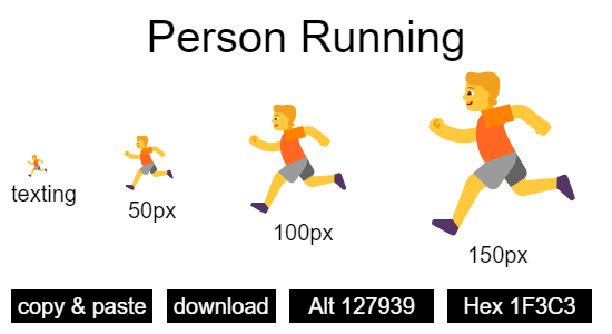 Person Running emoji