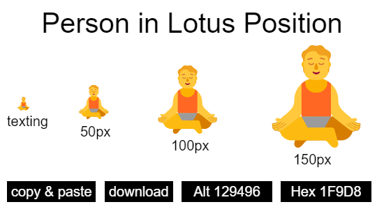 Person in Lotus Position emoji