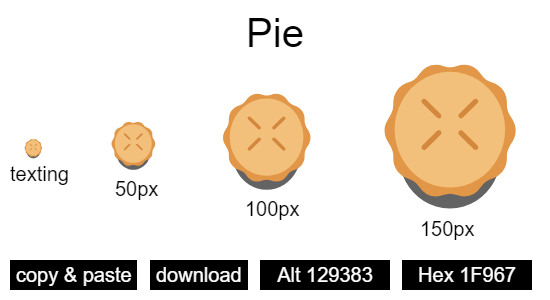 Pie emoji