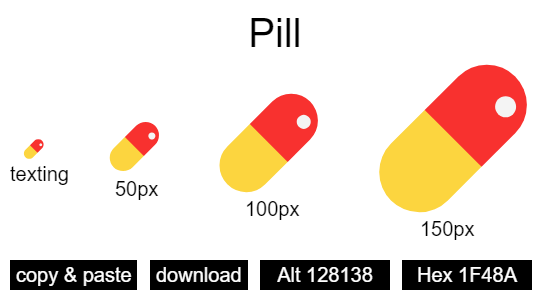 Pill emoji