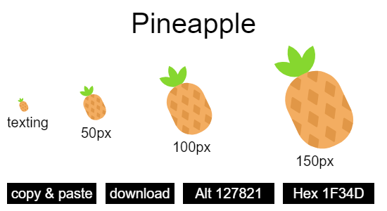 Pineapple emoji