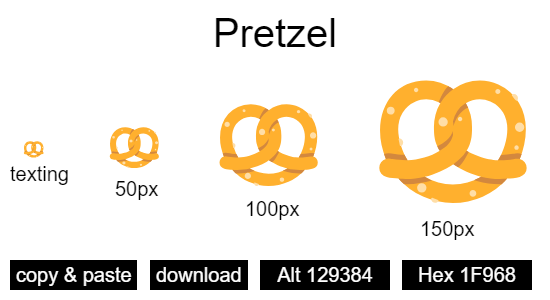 Pretzel emoji