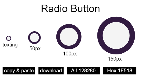 Radio Button emoji