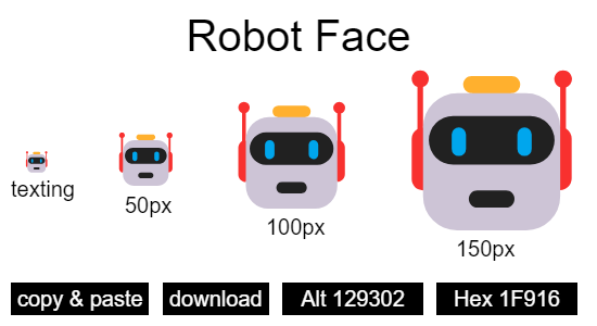 Robot Face emoji