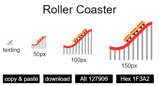 Roller Coaster emoji