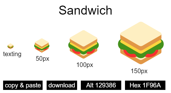 Sandwich emoji