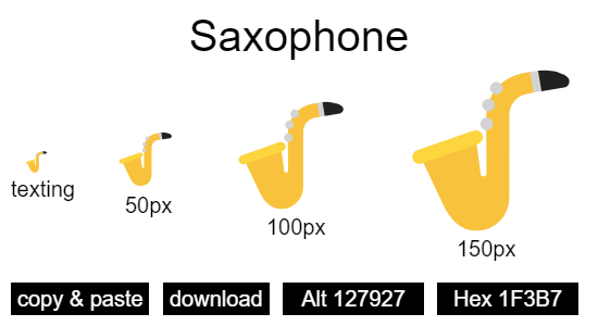 Saxophone emoji