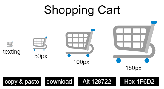 Shopping Cart emoji